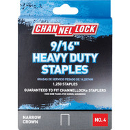 Channellock No. 4 Heavy-Duty Narrow Crown Staple  9/16 In. (1250-Pack)