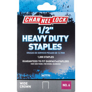 Channellock No. 6 Heavy-Duty Wide Crown Staple  1/2 In. (1000-Pack)