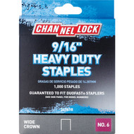 Channellock No. 6 Heavy-Duty Wide Crown Staple  9/16 In. (1000-Pack)