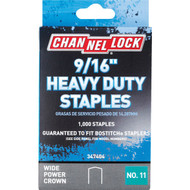 Channellock No. 11 Heavy-Duty Wide Power Crown Staple  9/16 In. (1000-Pack)