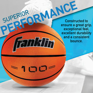 Franklin Grip-Rite Indoor/Outdoor Rubber Basketball  Official Size