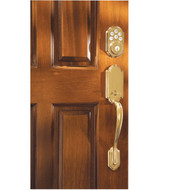 Kwikset Signature Series SmartCode Polished Brass Electronic Deadbolt