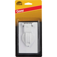 Hubbell Single Gang Vertical Corrosion Resistant Aluminum Weatherproof Electrical Cover