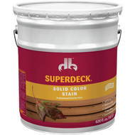 Duckback SUPERDECK Self Priming Solid Color Stain  Brillant White  5 Gal