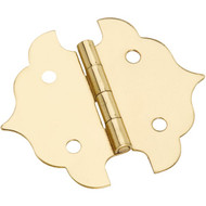National 1-1/8 In. Antique Brass Decorative Hinge (2-Pack)