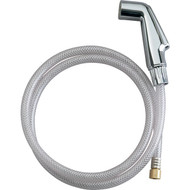 Kohler 1/4 In. x 18 Thread (NPSM) 50 In. Chrome Side Sprayer & Hose Assembly