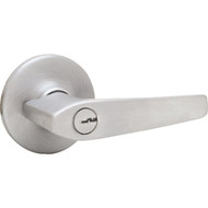Kwikset Delta Entry Door Lever  Satin Chrome