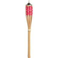 Outdoor Expressions 4 Ft. Assorted Color Bamboo Party Patio Torch
