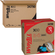 Kimberly Clark Wypall X60 White Pop-Up Teri Wiper Hand Towel (10-Count)