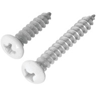 National 108 Phillips Steel Shelf Bracket Screw  White (4-Count)
