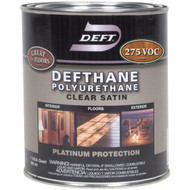 Deft Defthane VOC Satin Clear Interior/Exterior Polyurethane  1 Qt.