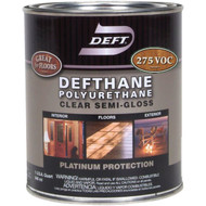 Deft Defthane VOC Semi-Gloss Clear Interior/Exterior Polyurethane  1 Qt.
