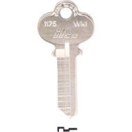 ILCO Weslock Nickel Plated House Key  WK1 / 1175 (10-Pack)
