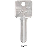 ILCO Rosseau Nickel Plated File Cabinet Key  MR1 (10-Pack)