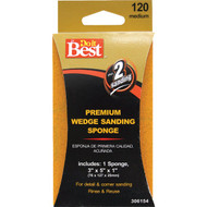 Do it Best Premium Wedge 3 In. x 5 In. x 1 In. 120 Grit Medium Sanding Sponge