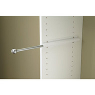 Easy Track 13 In. x 1 In. Sliding Valet Closet Rod  White
