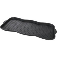 15x30 Black Recycled Plastic Contoured Boot Tray