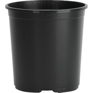Myers 5 Gal. 10-1/4 In. H. x 12 In. Dia. Black Poly Flower Pot
