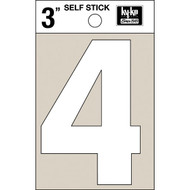 Hy-Ko Vinyl 3 In. Non-Reflective Adhesive Number Four