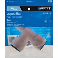 Watts 3/4 In. x 3/4 In. x 3/4 In. Quick Connect Plastic Tee