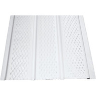 Klauer 12 In. White Fully Vented Aluminum Soffit