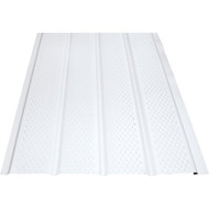 Klauer 16 In. White Fully Vented Aluminum Soffit