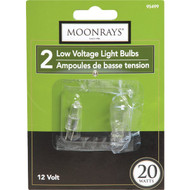 Moonrays 20W 12V Clear Bi-Pin Base T3 Halogen Light Bulb (2-Pack)