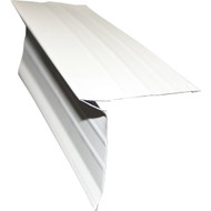 Klauer D-GA6 Galvanized Steel Gutter Apron Flashing  White