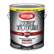 Krylon Rust Tough Gloss Anti-Rust Safety Color Rust Control Enamel  Safety Yellow  1 Gal.