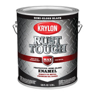 Krylon Rust Tough Oil-Based Semi-Glossr Rust Control Enamel  Black  1 Gal.