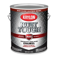 Krylon Rust Tough Oil-Based Gloss Rust Control Enamel  Brown  1 Gal.