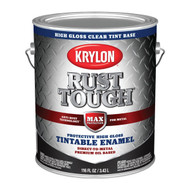 Krylon Rust Tough  Oil-Based Gloss  Rust Control Enamel  Clear Base  1 Gal.