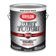 Krylon Rust Tough Oil-Based Gloss Rust Control Enamel  White  1 Gal.