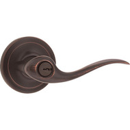 Kwikset Signature Series Venetian Bronze Tustin Entry Door Lever