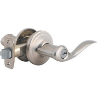 Kwikset Signature Series Satin Nickel Tustin Entry Door Lever