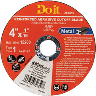 Do it Type 1 4 In. x 1/16 In. x 5/8 In. Metal Cut-Off Wheel