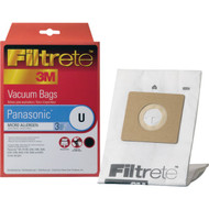 3M Filtrete Panasonic Type U  U3  U6 Micro Allergen Vacuum Bag (3-Pack)