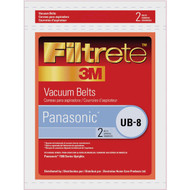 3M Filtrete Panasonic Type UB-8 7300 Series Uprights Vacuum Cleaner Belt (2-Pack)