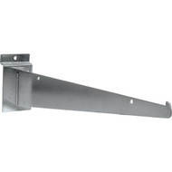 GarageEscape 12 In. Silver Metal Slatwall Shelf Bracket (2-Pack)