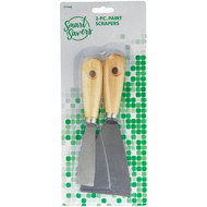Smart Savers Wooden Handle Steel Blade Putty Knife Scraper Set  (2-Piece)