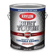 Krylon Rust Tough Oil-Based Satin Rust Control Enamel  Clear Base  1 Gal.