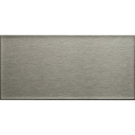 Aspect 3 In. x 6 In. Aluminum Backsplash Peel & Stick  Long Grain Stainless (8-Pack)