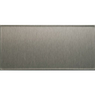 Aspect 3 In. x 6 In. Aluminum Backsplash Peel & Stick  Short Grain Stainless (8-Pack)