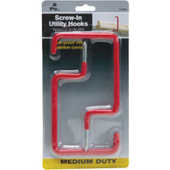 Screw-In Vinyl-Coated Utility Hook (2-Pack)