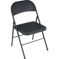 COSCO All Steel Folding Chair  Black