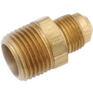 Anderson Metals 1/2 In. x 3/8 In. Brass Male Flare Connector