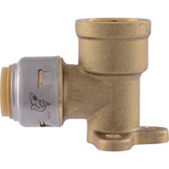 SharkBite 1/2 In. PTC x 1/2 In. FPT 90 Deg. Push-to-Connect Drop Ear Brass Elbow (1/4 Bend)