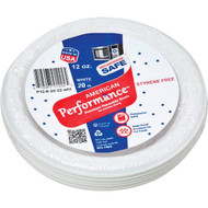 American Performance 12 Oz. White Plastic Bowls (25 Count)