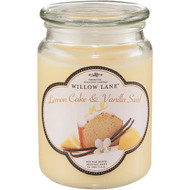 Candle-Lite Willow Lane 19 Oz. Lemon Cake & Vanilla Swirl Jar Candle