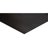 Tenex 27 In. x 75 Ft. Black Vinyl Ribbed Runner  Indoor